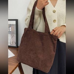 Coffee brown tote bag